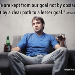 The clearest path to a lesser goal