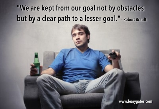 The clearest path to a lesser goal