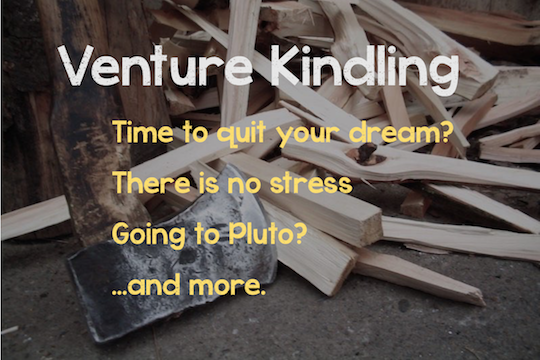 Quitting the dream, stress, and Pluto 